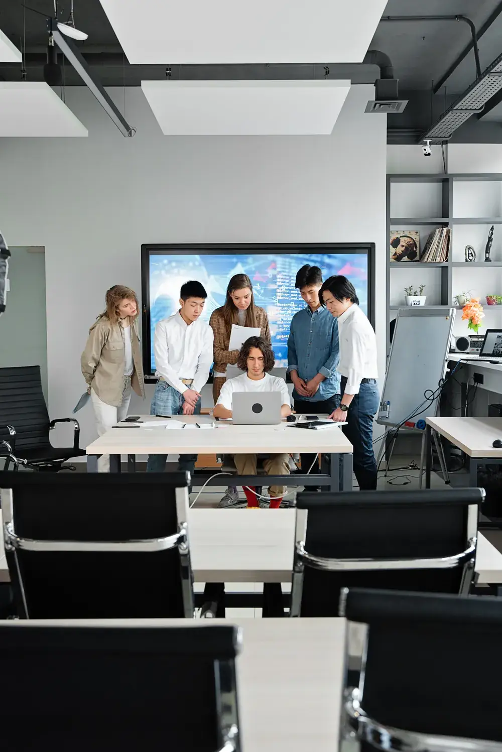 Presenting a design to the team